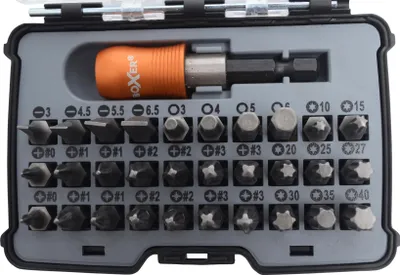 Image de Boxer® Jeu d'embouts en boîte avec clip ceinture S2 Acier 31 pièces