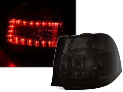 Für VW Golf 5 V / 6 VI Variant Kombi LED Rückleuchten Heckleuchten Schwarz Smoke in der Farbe Schwarz von AD TUNING GmbH & Co. KG