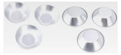 Produktbild von 25 Stück Aluminium-Eierkuchenformen, Kleine Kuchenformen für Cupcakes, Muffins und Plätzchen