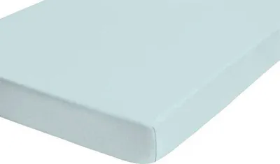 Produktbild von Biberna Feinjersey Spannbettlaken Spannbetttuch 100% Baumwolle Rundumgummi waschbar pflegeleicht hochwertig strapazierfähig 90x200 cm Ciel