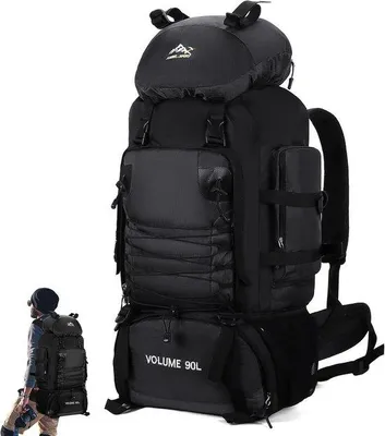 Produktbild von Augot Trekkingrucksack 90L – Großer Kapazität, wasserdichter Wanderrucksack – Leichter Campingrucksack für Damen und Herren – Ergonomisch und reißfest