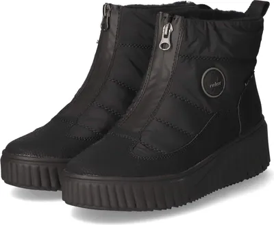 Produktbild von Rieker Damen Winter Boots / Stiefeletten Schwarz Synthetik Textil Mix Größe: 37