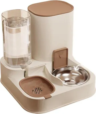 Immagine prodotto di Distributore automatico per gatti e cani con erogazione automatica di cibo e acqua.