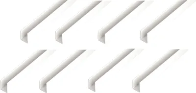 Immagine prodotto di Profilo a U 8 x di Alberts, alluminio, bianco, 20 x 21 x 20 x 1 mm, lunghezza 2 m