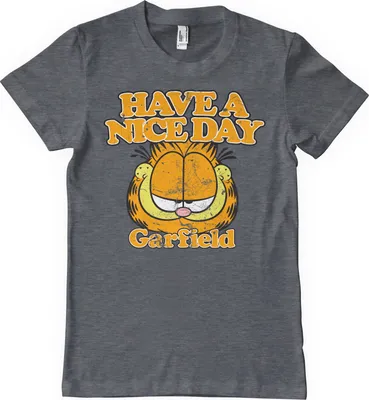 Produktbild von Garfield - Have A Nice Day T-Shirt - X-Large - DarkHeather