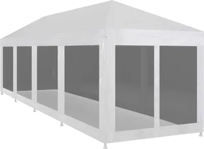 Obrázek produktu pro Party stan s 10 bočními stěnami ze síťoviny 12 x 3 m