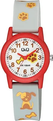 Produktbild von Q&Q Kinderuhr mit Silikonarmband, 10 Bar wasserdicht