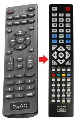 Produktbild von Ersatz Fernbedienung für Peaq PDR370BT-B / PDR370BT-W
