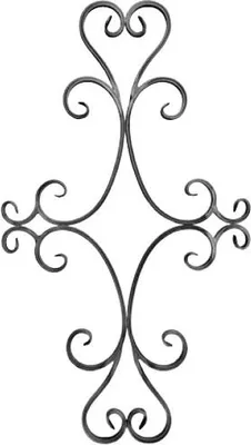 Immagine prodotto di LogistSystem - Ferri battuti Ornamento in ferro battuto 800x450mm - ad es. come elemento per inferriate - ringhiere - recinzioni - cancelli - rosoni - grate 13.015