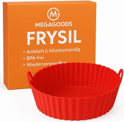 Immagine prodotto di Inserto airfryer in silicone stampo da forno antiaderente e resistente al calore IT.