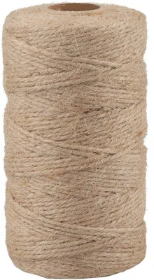 Productafbeelding van Jute tuinband, 100 meter, 1,5 mm - Duurzaam bindtouw - Geschikt voor handwerk, als cadeau en voor tuinieren