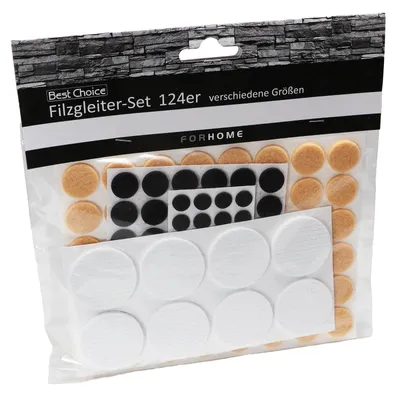 Produktbild von Osma Möbelgleiter 124er Sortiment rund 1-4cm 3 Farben