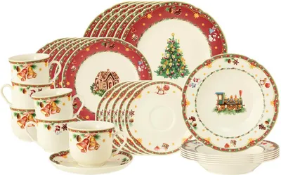 Produktbild von Seltmann Weiden Marieluise Weihnachtsnostalgie Kombiservice 30-teilig