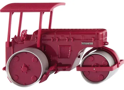 Image de Wiking 089805 H0 Ruthemeyer Rouleau compresseur, rouge pourpre Voie HO 1:87