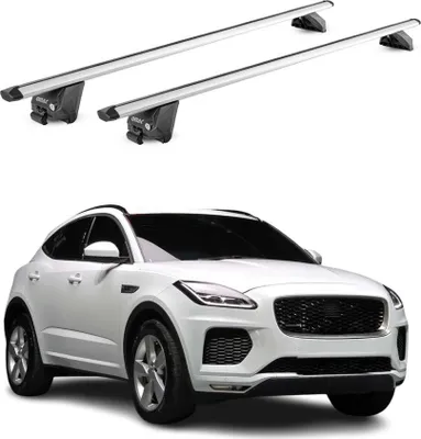 Image de Barres de toit transversales ABE pour Jaguar E-Pace X540 X761 2017-2025 Alu Gris