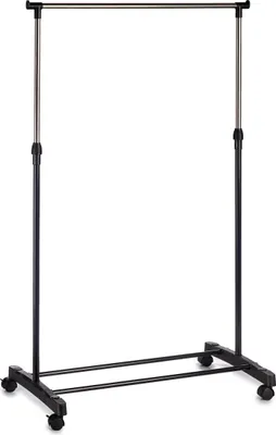 Produktbild von Garderobe für den Flur auf Rädern COMFY PLACE, 80 x 43 x 90 - 160 cm