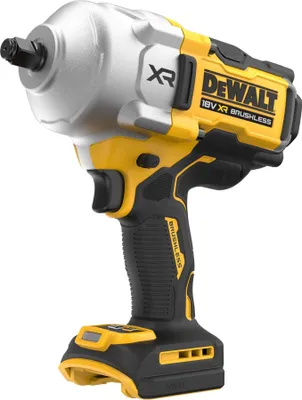 A studio shot of a DeWALT cordless impact wrench against a white background.