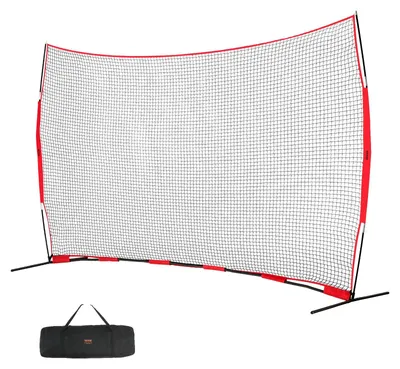 Produktbild von VEVOR Barricade Backstop Netz, 7x7 ft Ball Sport Barriere Netz, Tragbare Übungsgeräte mit Tragetasche, Schutzschirm für Baseball Softball Lacrosse Fußball Hockey Training, für den Garten