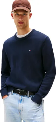 Produktbild von Tommy Hilfiger 8721222089735, Erwachsener, Männlich, Pullover, Dunkelblau, Rundhals, Langärmlig