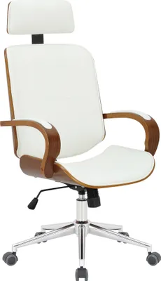 Produktbild von Bürostuhl HLO-CP2  walnuss/weiß