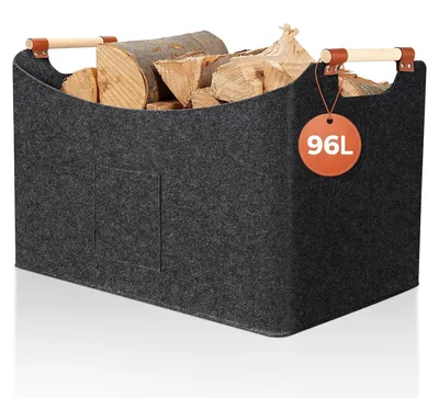 Productafbeelding van Houten houtmand met Vilt, Groot