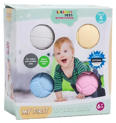 Image de GERARDO'S : Jouet "Premier ballon de sport" pour bébé, fabriqué à partir d'ingrédients non toxiques, pour le plaisir de votre enfant