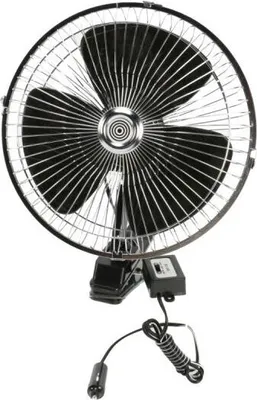 Image de Ventilateur de camion 24 volts avec fonction pivotante, support à clipser
