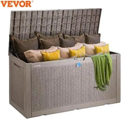 Produktbild von Famanu Aufbewahrungsbox mit Deckel - Wetterfest - 378,5L - 122x54x62cm