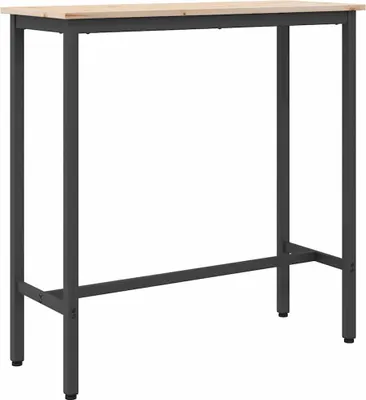 Obrázok produktu pre vidaXL Prírodný stôl 100 x 40 x 101 cm Inžinierske drevo a oceľ
