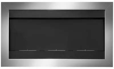 Produktbild von Wandmontierter Bioethanolkamin, Designkamin mit 3 Edelstahlbrennern, 110 x 63 x 16 cm