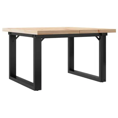 Productafbeelding van Salontafel O-frame 70x70x40,5 cm grenenhout en staal