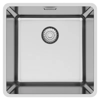 Produktbild von CARESSI CAPPMX40R20 Spüle in EDELSTAHL ohne Hahnbank / ab 50 cm Schrankbreite / Einbauspüle / Edelstahlspüle