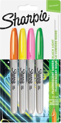 Obrázok produktu pre Sharpie 1985855 - zelená - oranžová - ružová - žltá - jemný hrot - jemný - 1 mm - keramika - látka - koža - papier - plast - drevo - 4 ks