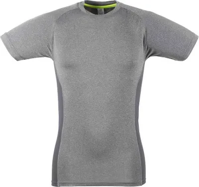 Produktbild von Tombo - T-Shirt für Herren PC6014 (L) (Grau meliert/Grau)