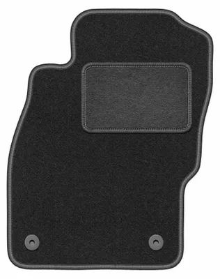 Image de Tapis conducteur en moquette pour Opel Adam 2012- (à hayon) – 1 pièce, gris graphite, sur mesure – Wielganizator LUX