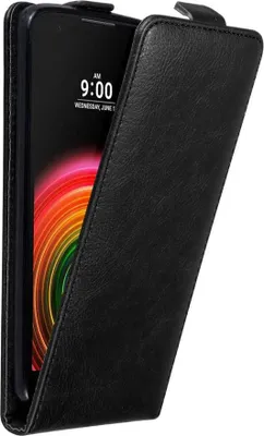Immagine prodotto di Custodia Cadorabo per LG X POWER Cover protettiva in nero Custodia Flip per telefono cellulare Custodia Cover