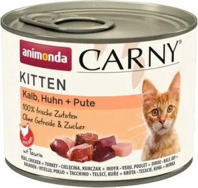 Produktbild von Animonda Carny Kitten Kalb, Huhn & Pute - 200g