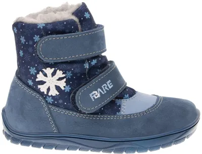 Produktbild von FARE BARE FINKY Kinder-Winterstiefel, wasserdicht, blau – Größe 32
