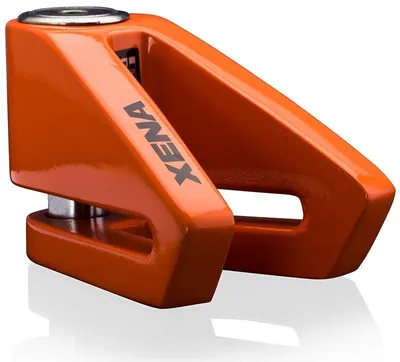 Immagine prodotto di Blocca disco freno Xena X2 doppio sistema di bloccaggio acciaio inox arancione