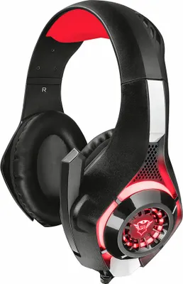 Zdjęcie produktu dla Trust GXT 313, Przewodowa, Gaming, Zestaw słuchawkowy, Czarny, Czerwony