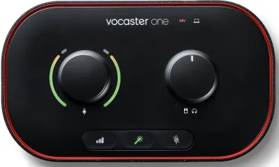 Produktbild von Focusrite VOCASTER ONE digitaler Audiorecorder Schwarz