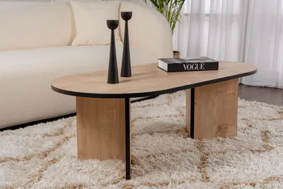 Produktbild von Skye Decor, Sable - Sapphire Oak, Black, Couchtische, Saphir-Eiche, 119 x 40 x 60 cm