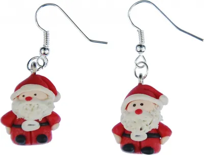 Produktbild von Weihnachtsmann Ohrringe Weihnachten 3D Nikolaus Santa Claus