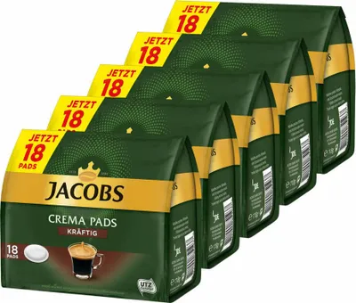 Immagine prodotto di JACOBS Crema forte 5 cialde caffè 5 x 16 bevande intensità 4