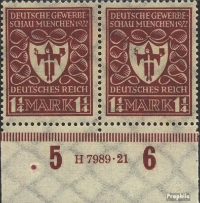 Produktbild von Briefmarken Deutsches Reich 1922 Mi 199c HAN  postfrisch Gewerbeschau