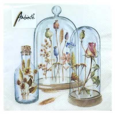 Papierservietten 33x33 cm 3-lagig 20 Stück Sommer Blumen