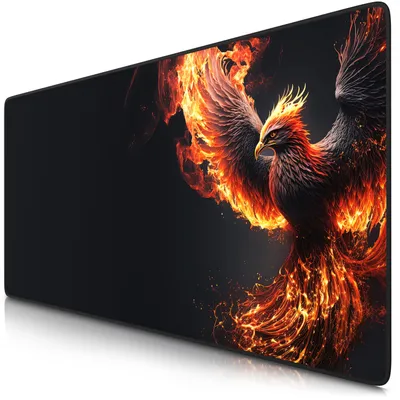 Zdjęcie produktu dla Podkładka pod mysz do gier Titanwolf XXL, 900 x 400 x 3 mm, podkładka na biurko, zmywalna, antypoślizgowy spód, szybkość i precyzja, Phoenix