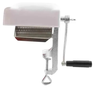 Image de Attendour à viande - Appareil manuel pour attendrir la viande, avec manivelle - En acier inoxydable - Pour steaks et viandes - Accessoire de cuisine