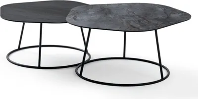 Produktbild von Designertische Set 2x Couchtische Teetische Wohnzimmertischchene Kaffeetische
