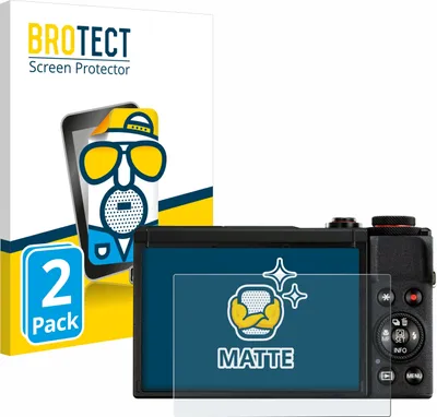 Produktbild von 2x BROTECT Schutzfolie für Canon PowerShot G7 X Mark III Displayschutz Displayschutzfolie Folie Matt Entspiegelungsfolie